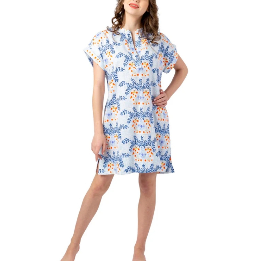 Jayes Studio Staffies Sateen Shift Day Dress Pockets  Size Large (14/16)